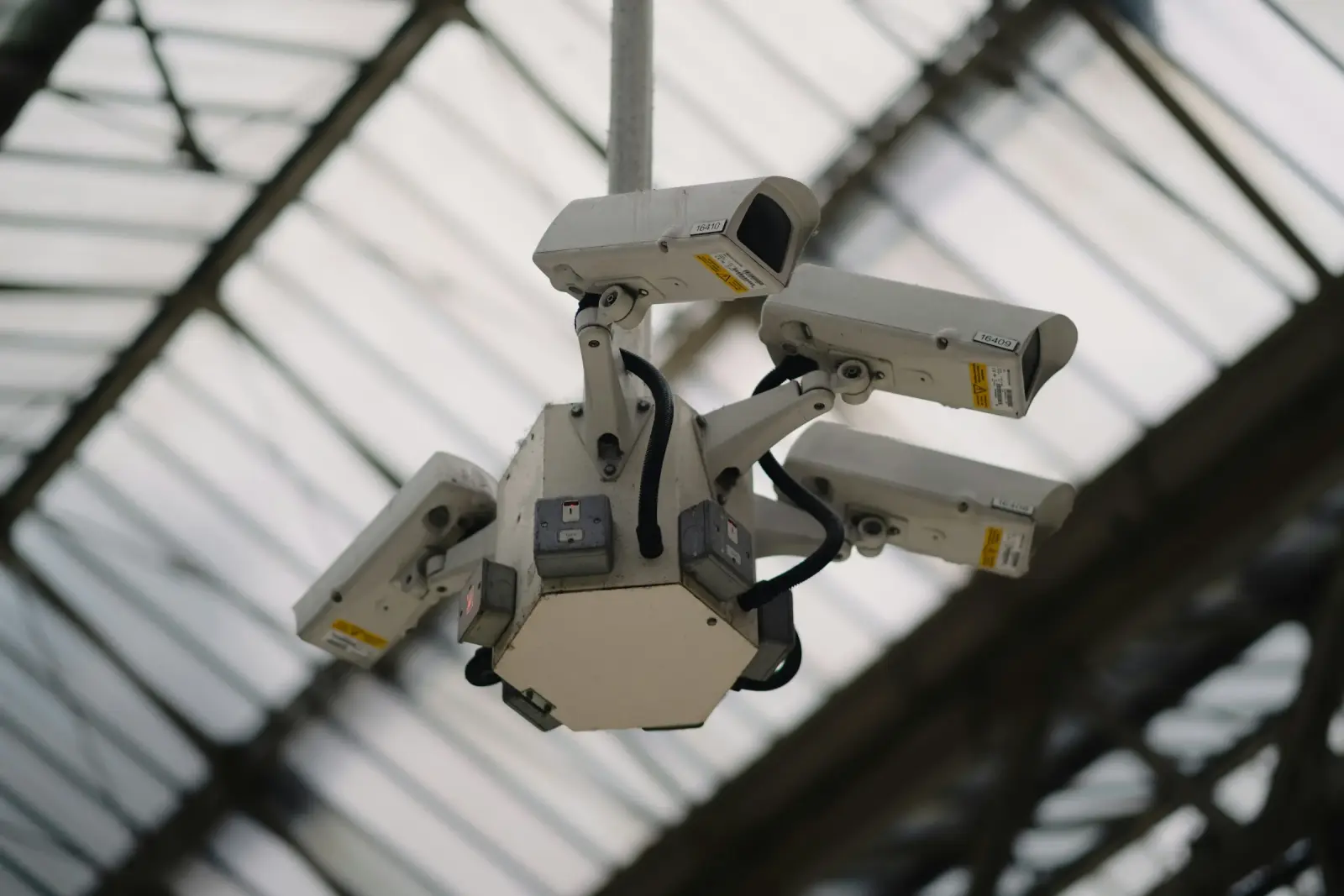 CCTV cameras monitoring a commercial property